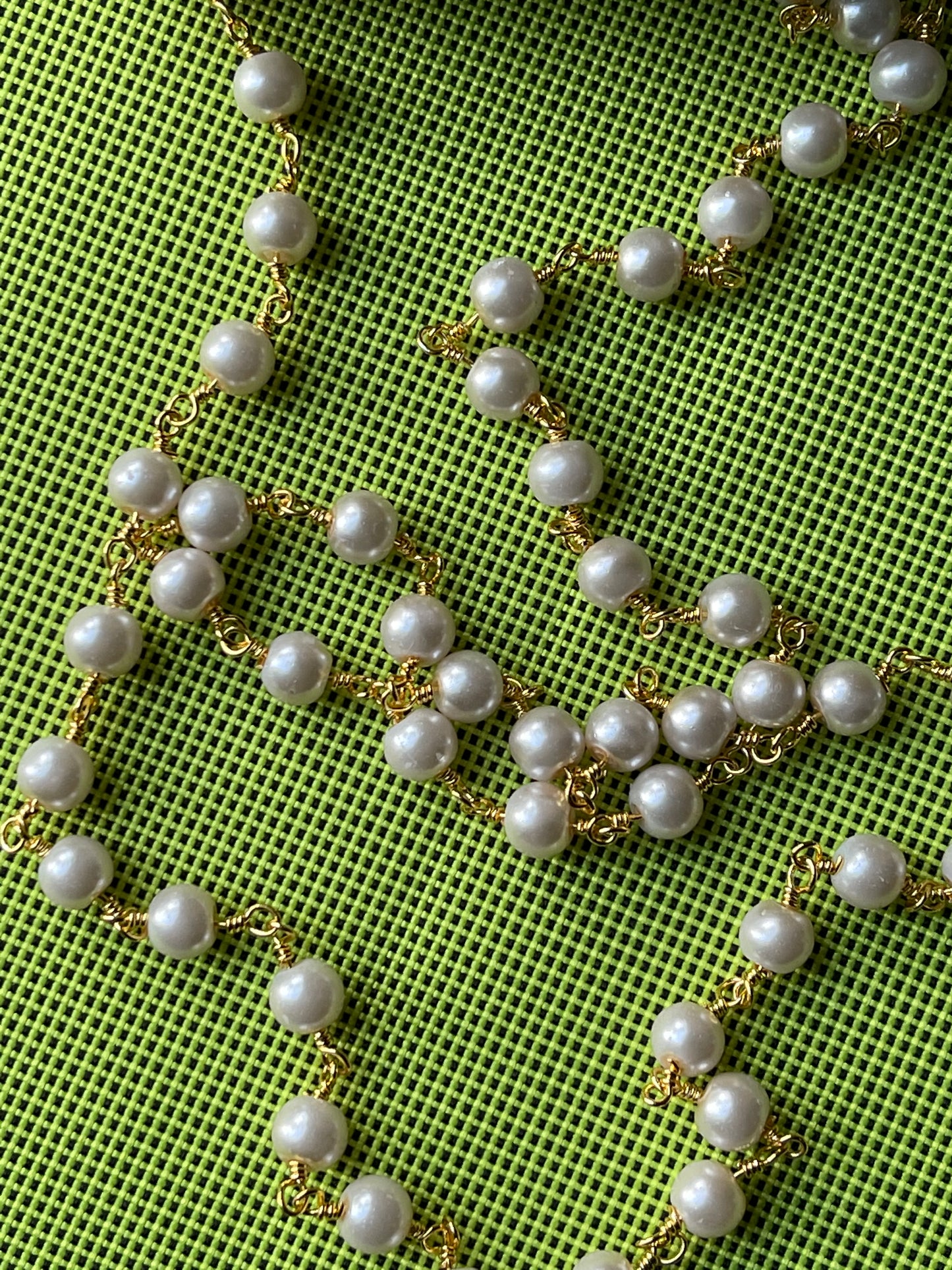 CADENA STAINLESS STEEL PERLAS 6MM