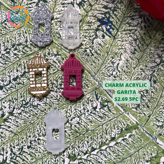 CHARM GARITA DE SAN JUAN ACRYLIC 5 COLORS 5PC