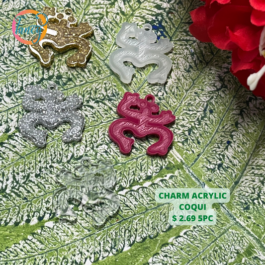 CHARM COQUI TAINO ACRYLIC 3 COLORS 5PC