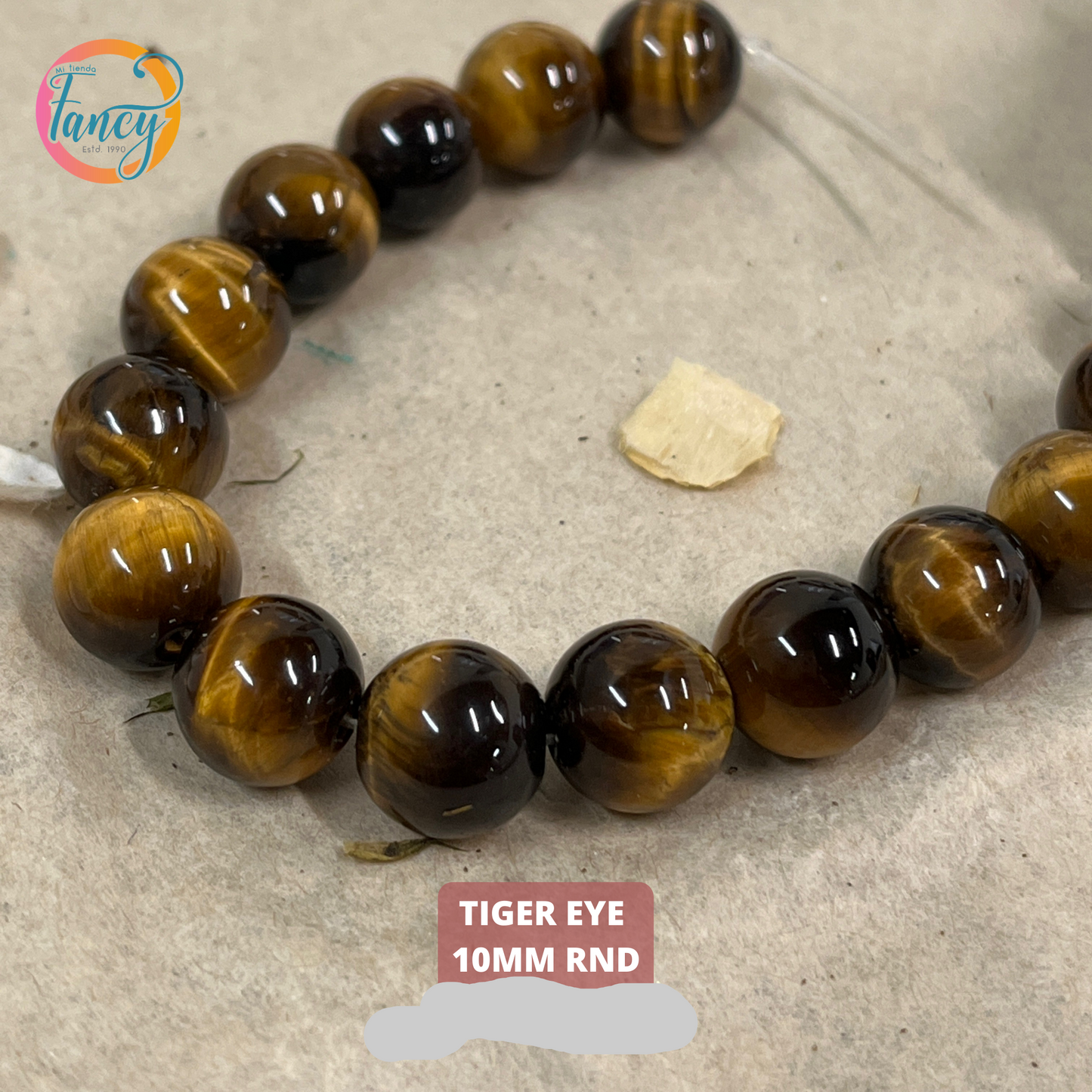 TIGER EYE ROUND 10MM 20 PCS 1 STRAND