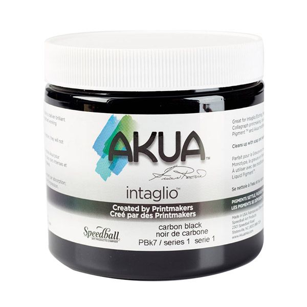 AKUA INTAGLIO INK 16 OZ CARBON BLACK