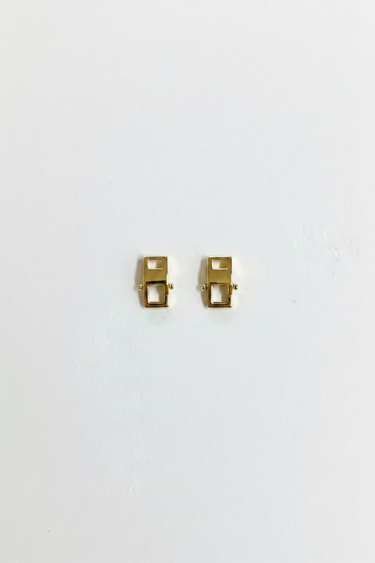 LOBSTER 11x6x3mm 18KT RECTANGULAR 1 PC