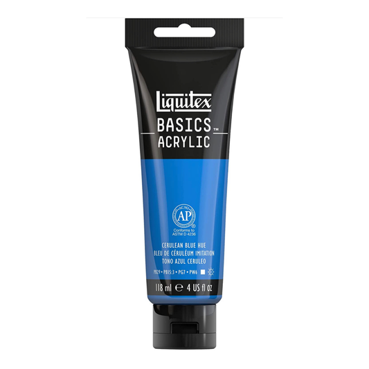 LIQUITEX BASICS ACRYLIC CERULEAN BLUE HUE 4 OZ