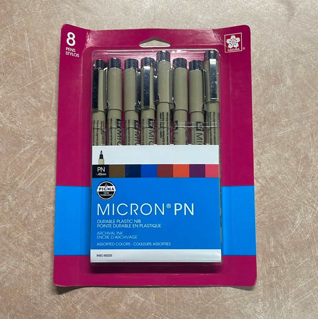 MICRON PEN SET 8 COLO