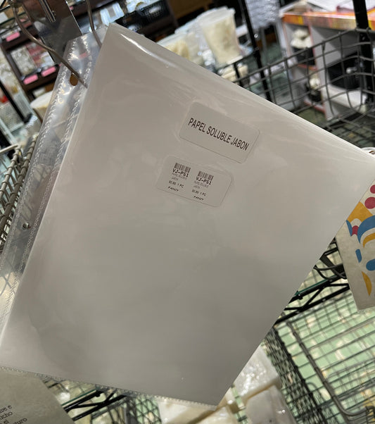 PAPEL SOLUBLE JABÓN 1PC