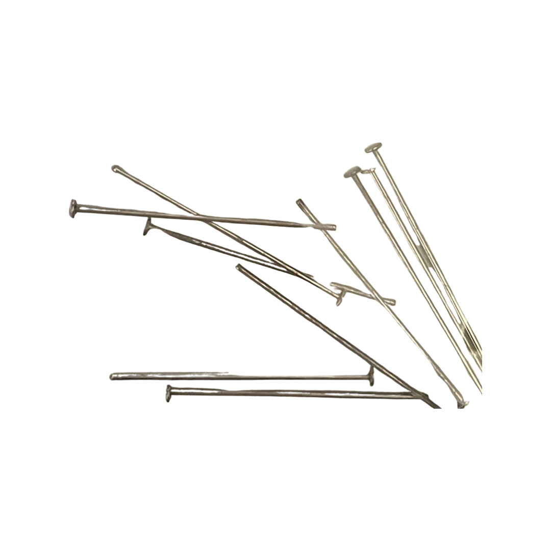 Headpin sterling silver 1 inch 10 pc