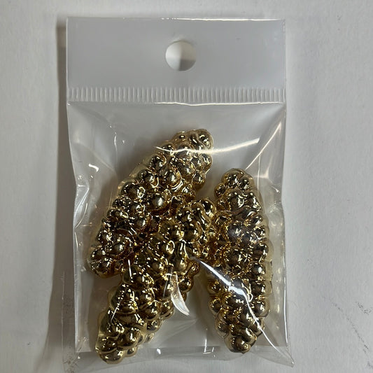 ACRYLIC GOLD 40MM 3 PC