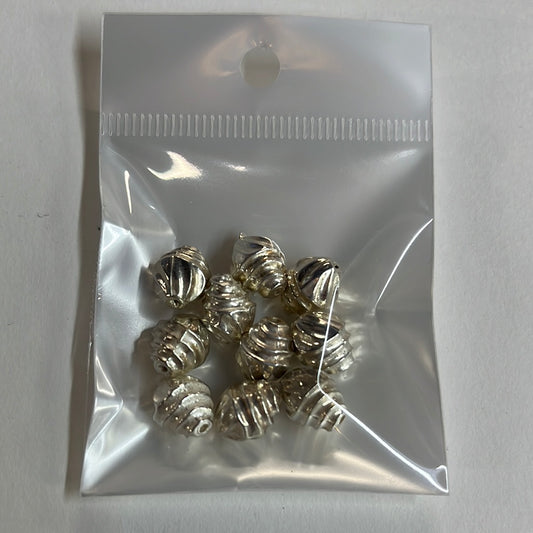 BEAD SLF ACRYLIC SHELL 10X9MM 10PC