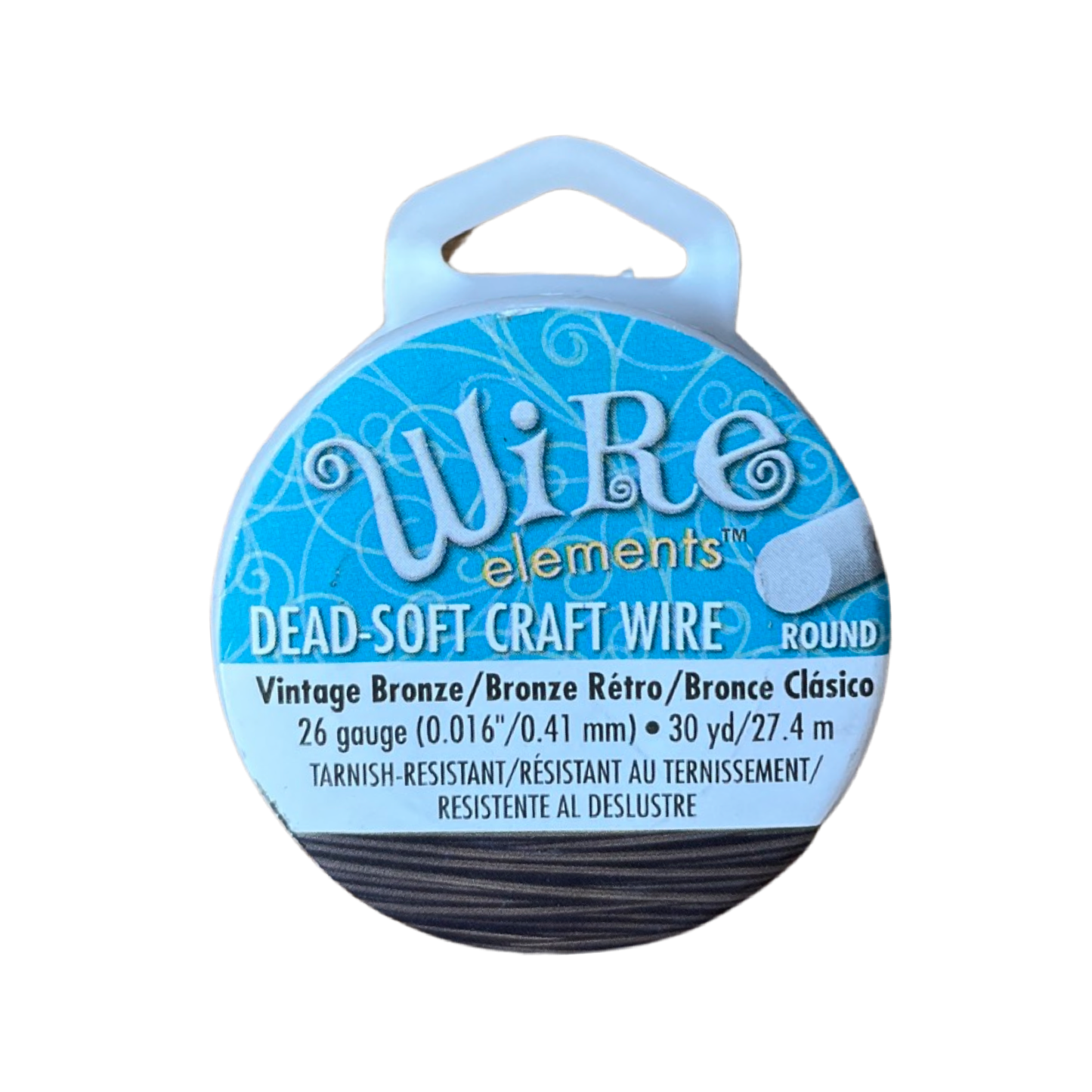 CRAFT WIRE 26 GA VINTAGE BRONZE 30 YDS NON TARNISH