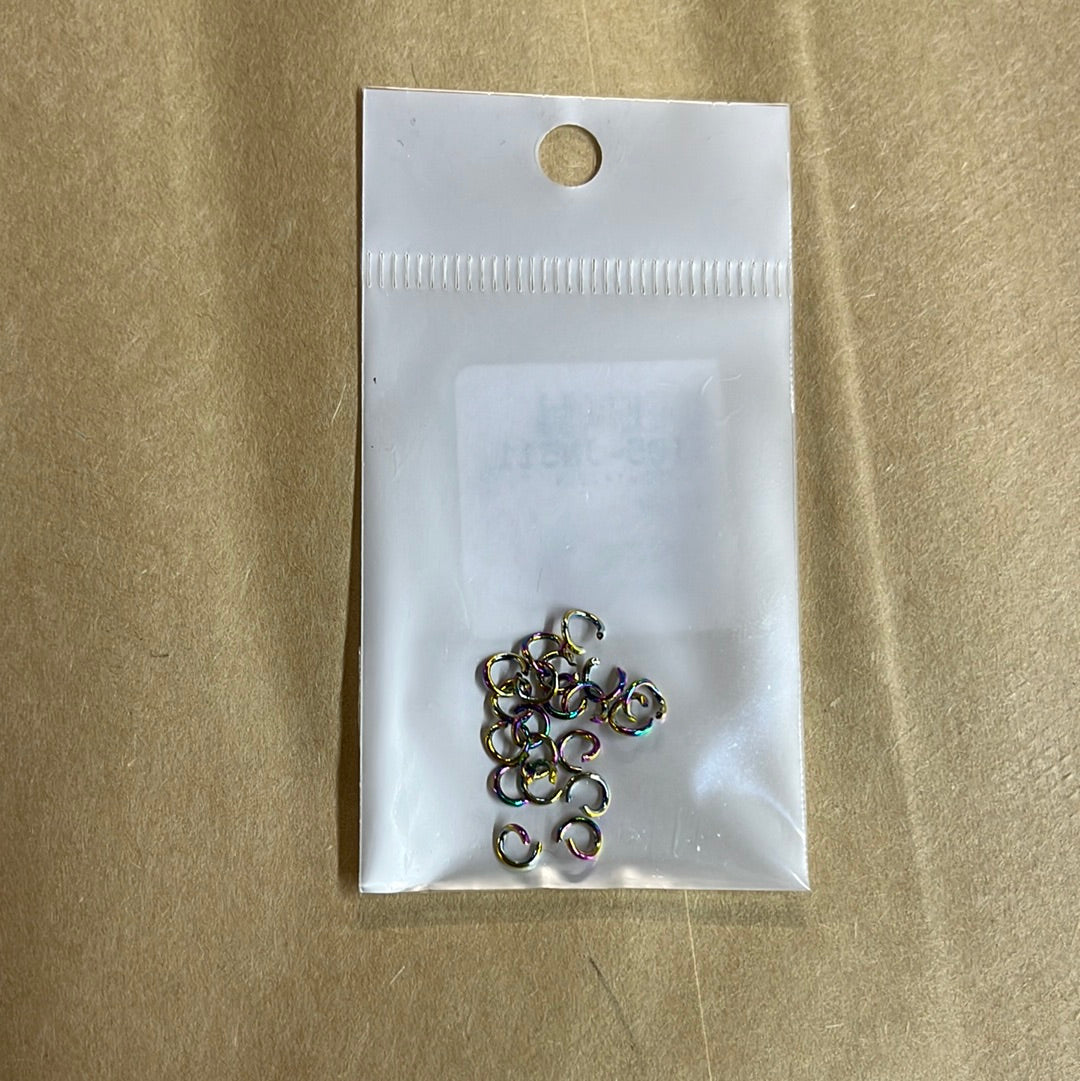 JUMPRING 4MM SST RAINBOW 20 pc