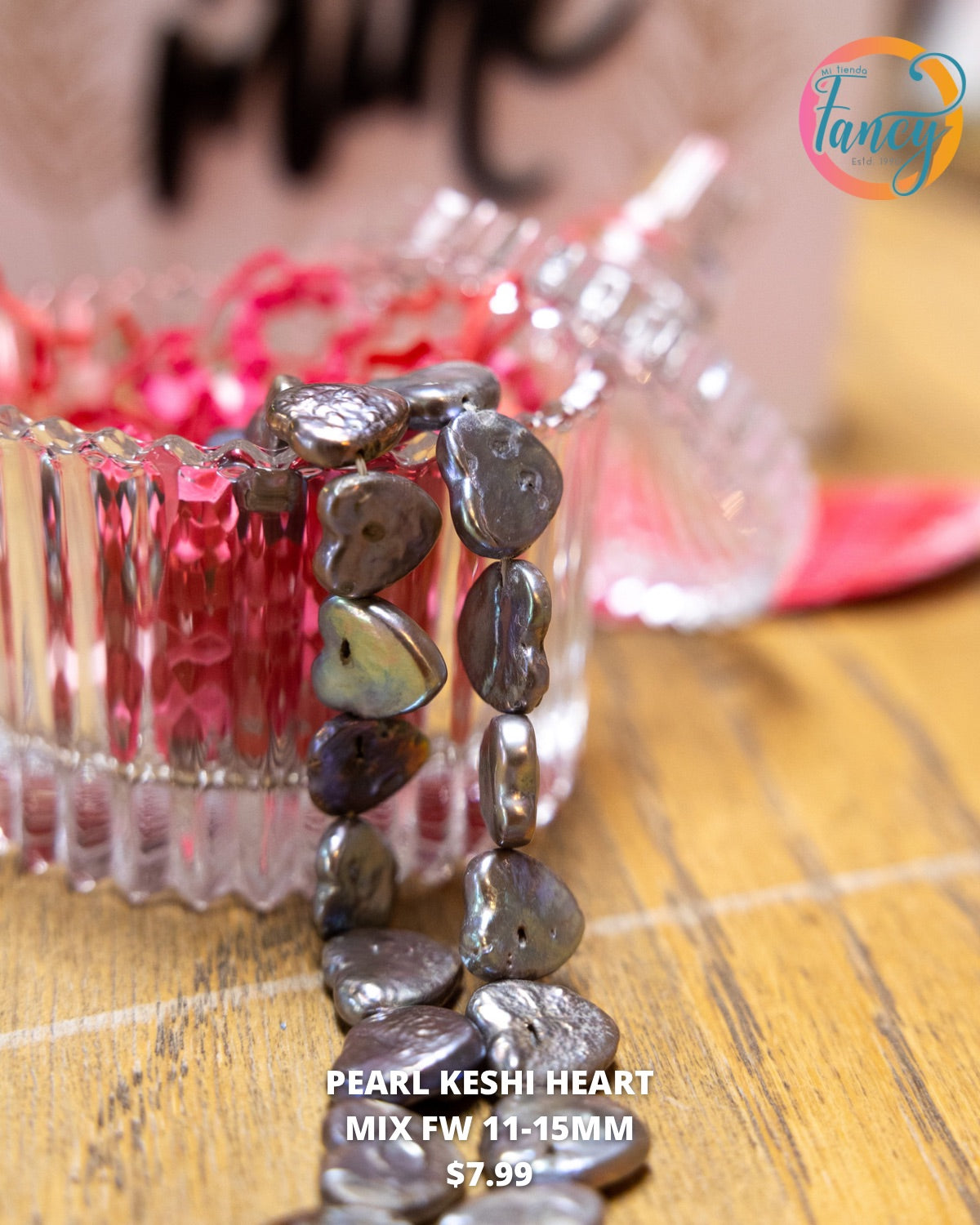 PERLA DE AGUA DULCE KESHI HEART 11-15 mm 1 strand