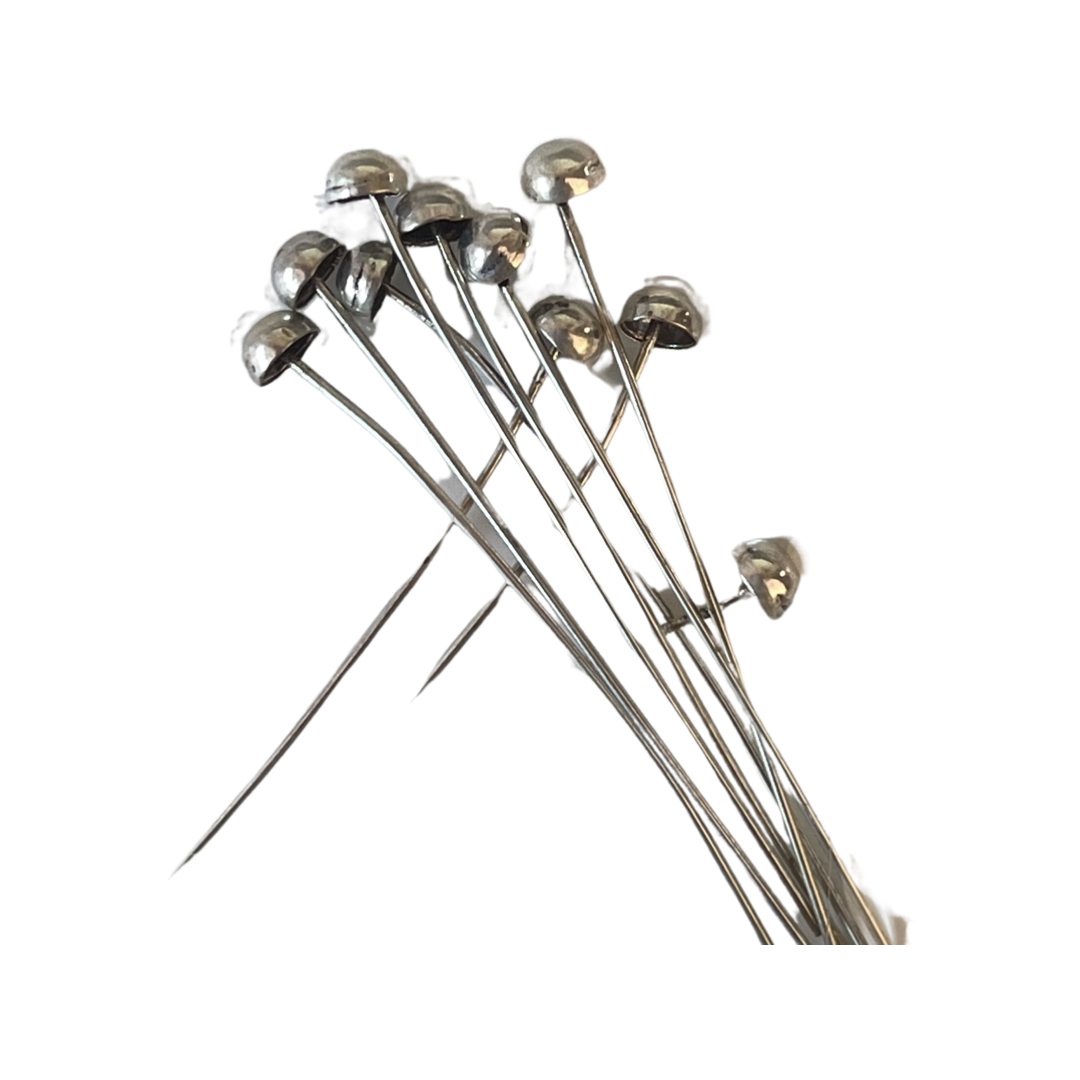 HEADPIN ANTIQUE SILVER 2 INCHES