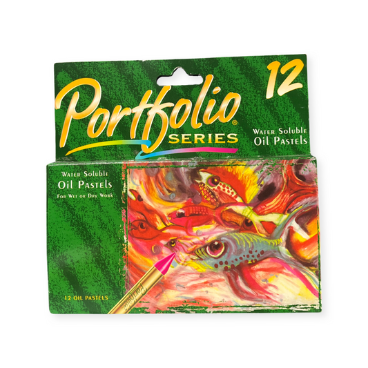 OIL PASTEL SET 12 PC WATER SOLUBLE PORTFOLIO