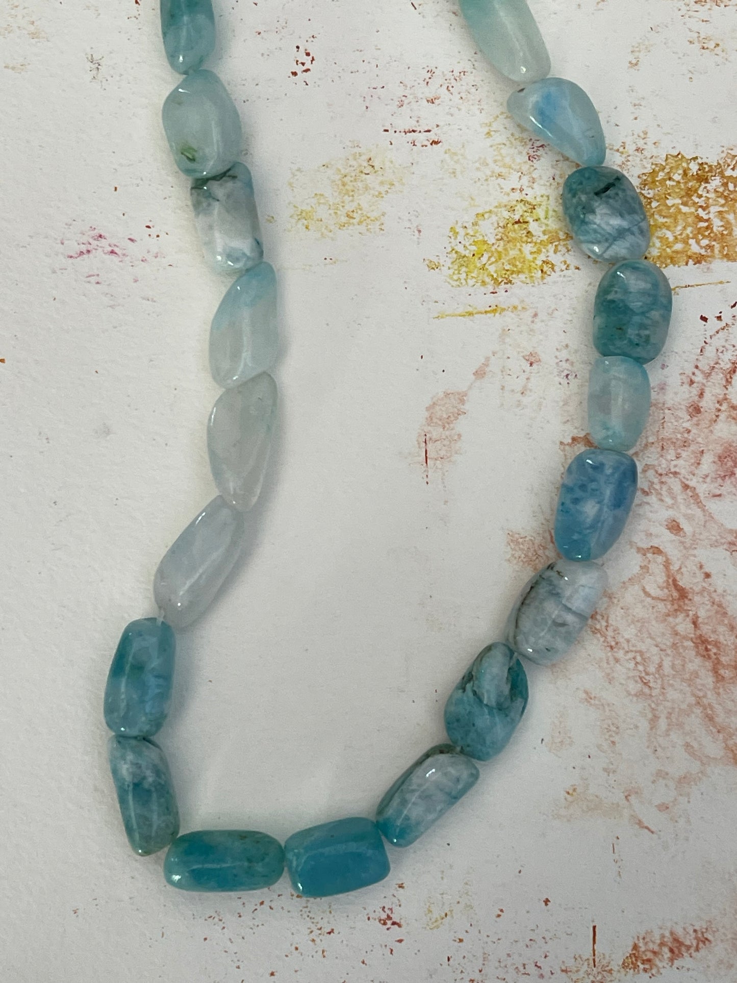HEMIMORPHITE 11MM NUGGET 1 STRAND