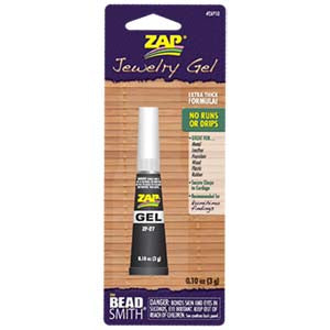 GLUE ZAP GEL JEWELRY SUPER GLUE (0.10 OZ ) 3 GRAM