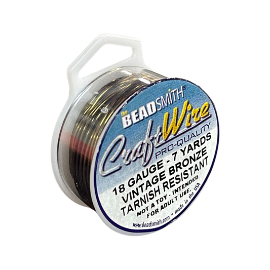 CRAFT WIRE 18 GA VINTAGE BRONZE 7 YD