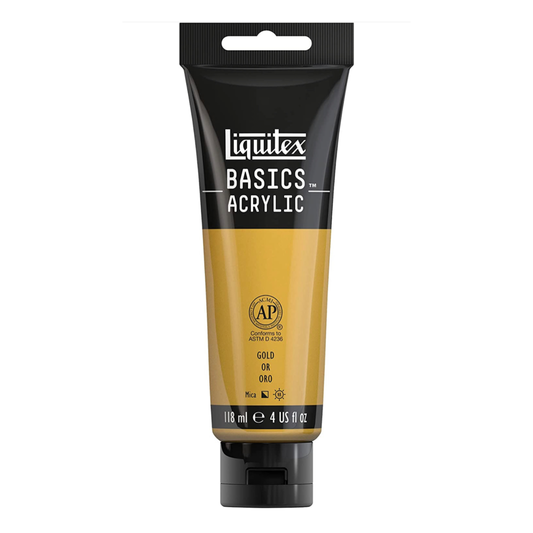 LIQUITEX BASICS ACRYLIC GOLD 4 OZ