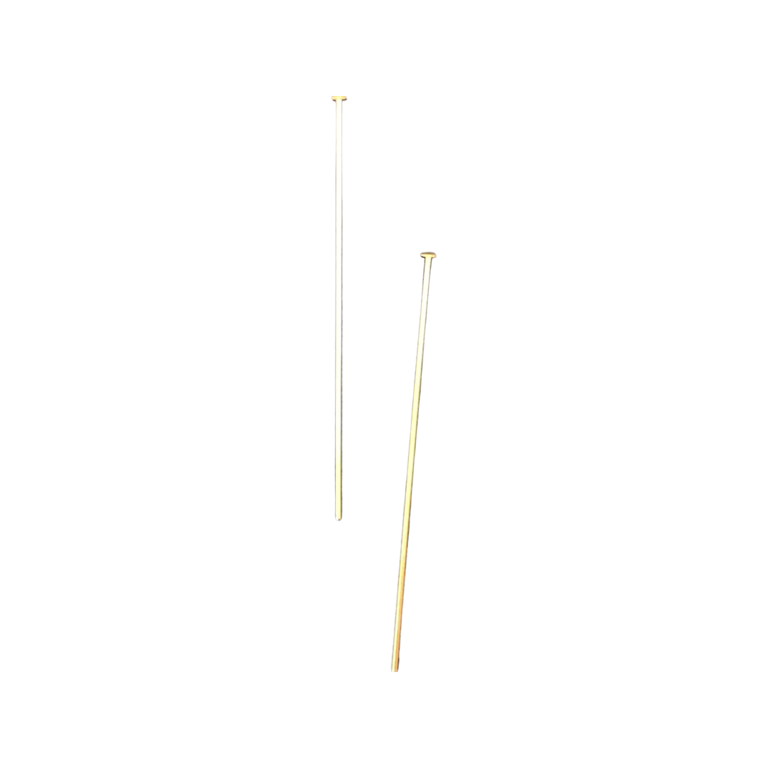 HEADPIN 2 INCHES 21 GAUGE GOLD FILLED 14KT 2 PC