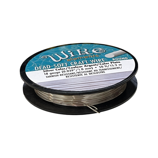 CRAFT WIRE 18 GA SILVER 50 FT /15.2M
