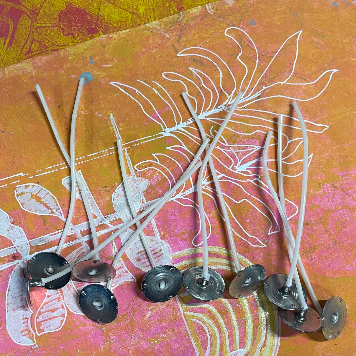 PABILO CON TAB METALICO 4 PULGADAS 10 PC