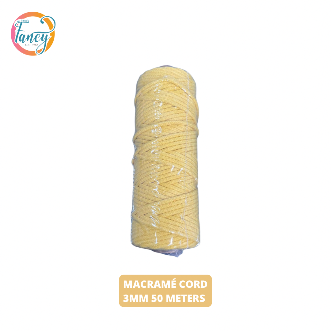 MACRAME CORD 3MM 50 METERS