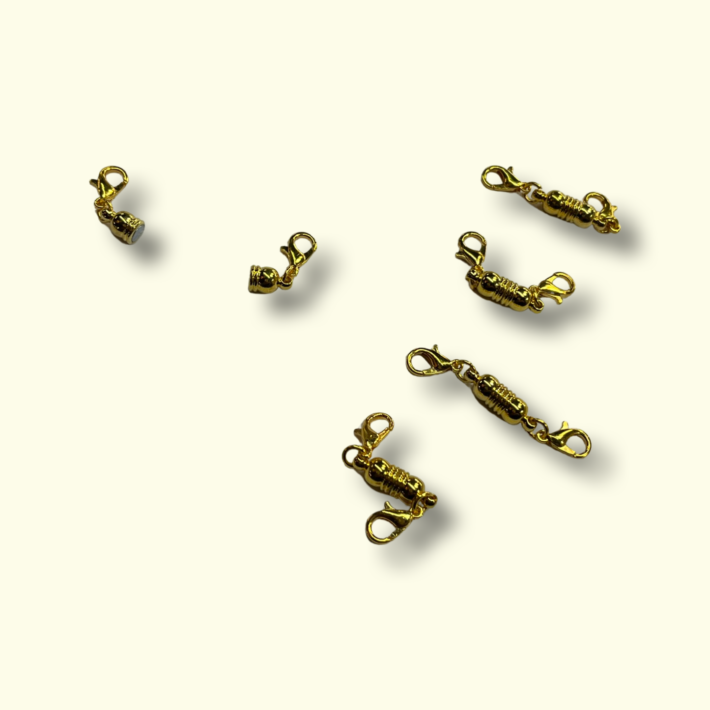MAGNETIC CLASP WITH LOBSTER 45MM stainless steel gold plate 5 pc