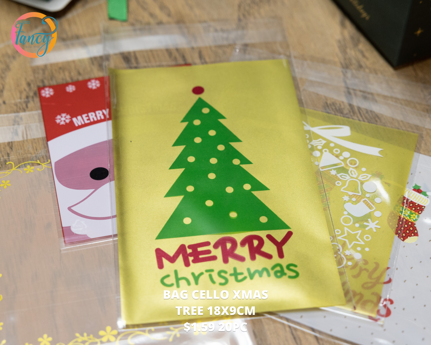 BAG CELLO XMAS TREE 20PC