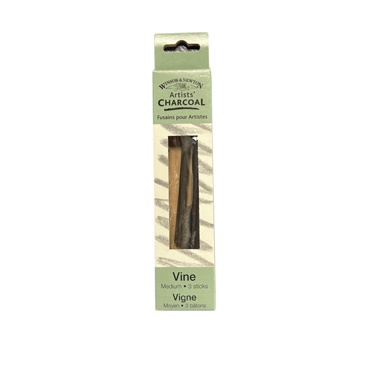 VINE CHARCOAL MEDIUM WINSOR & NEWTON 3 PC