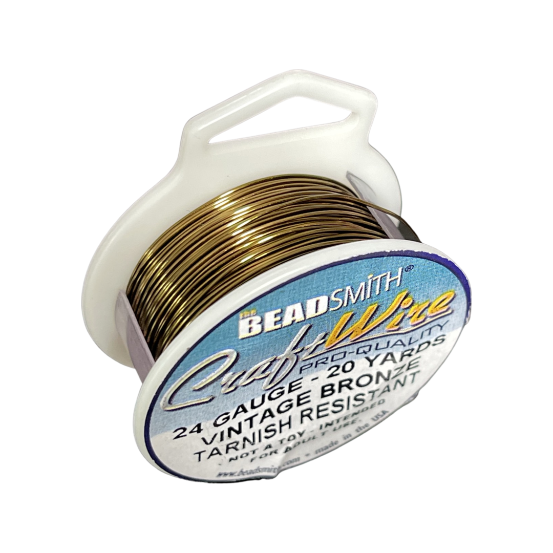CRAFT WIRE 24 GA VINTAGE BRONZE 20 YD
