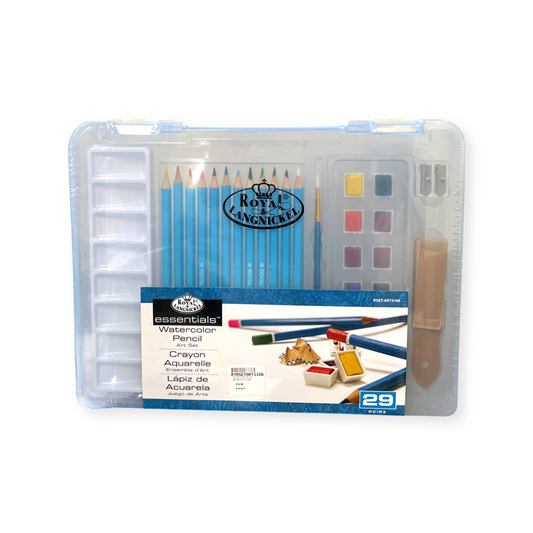 WATERCOLOR PENCILS SET 29PC WITH CASE ROYAL LANGNICKEL