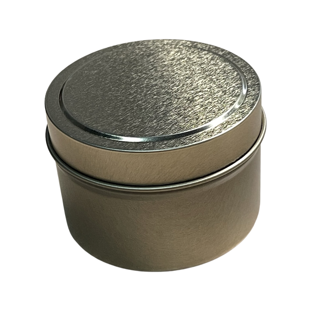 CANDLE TIN 4 OZ GOLD 1 PC