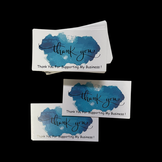 CARD THANK YOU 50 PC 9X5CM 50 pcs