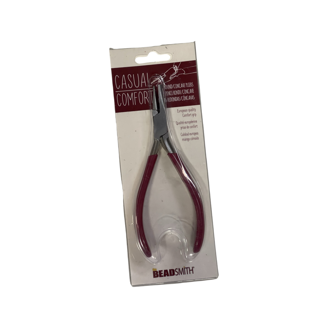 PLIER ROUND CONCAVE BEADSMITH