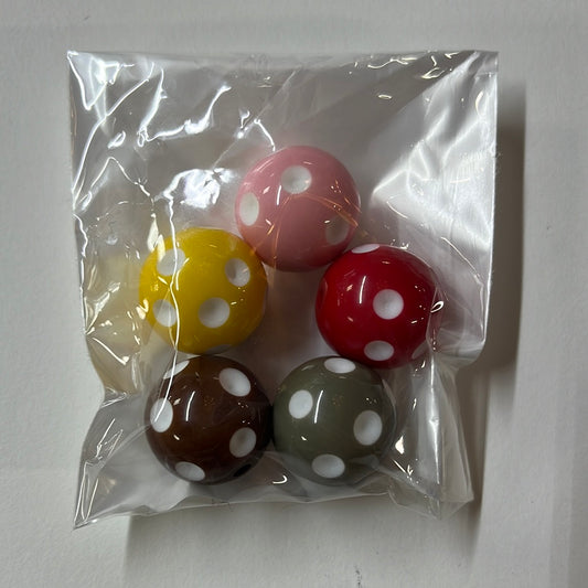 BEAD CHUNKY BUBBLEGUM ROUND 5 PC