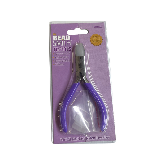 PLIER MINI NYLON JAW FLATNOSE W SPRING