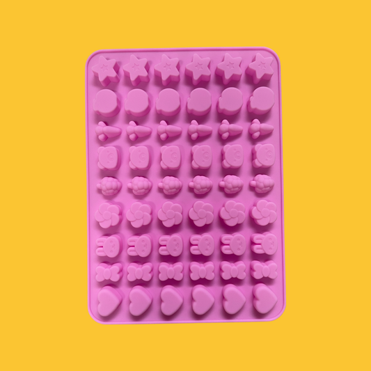 MOLDE SILICONE RABBITT, BEARS, STARS 54 HOLES