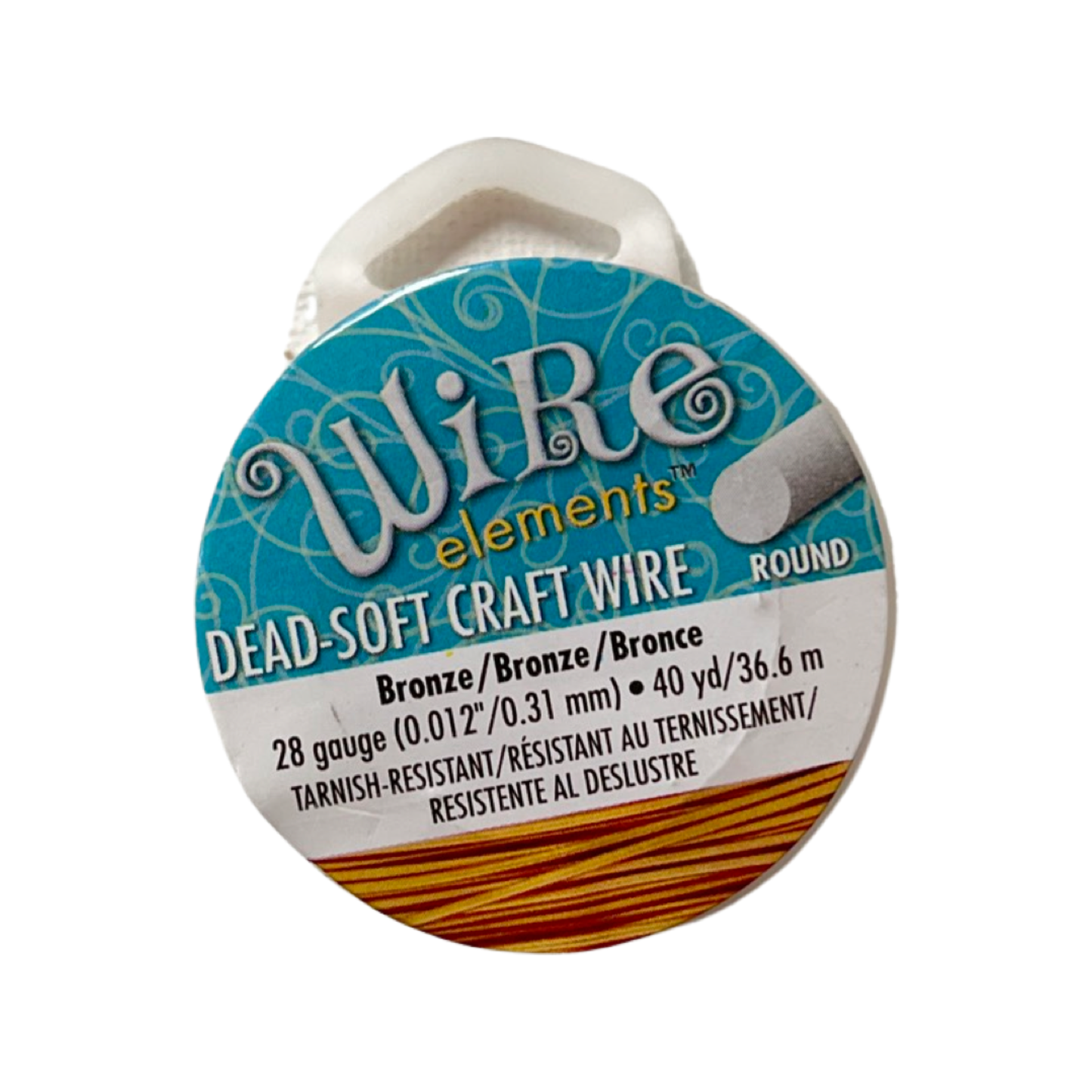 CRAFT WIRE 28 GA SPL BRONZE 40 YD NON TARNISH