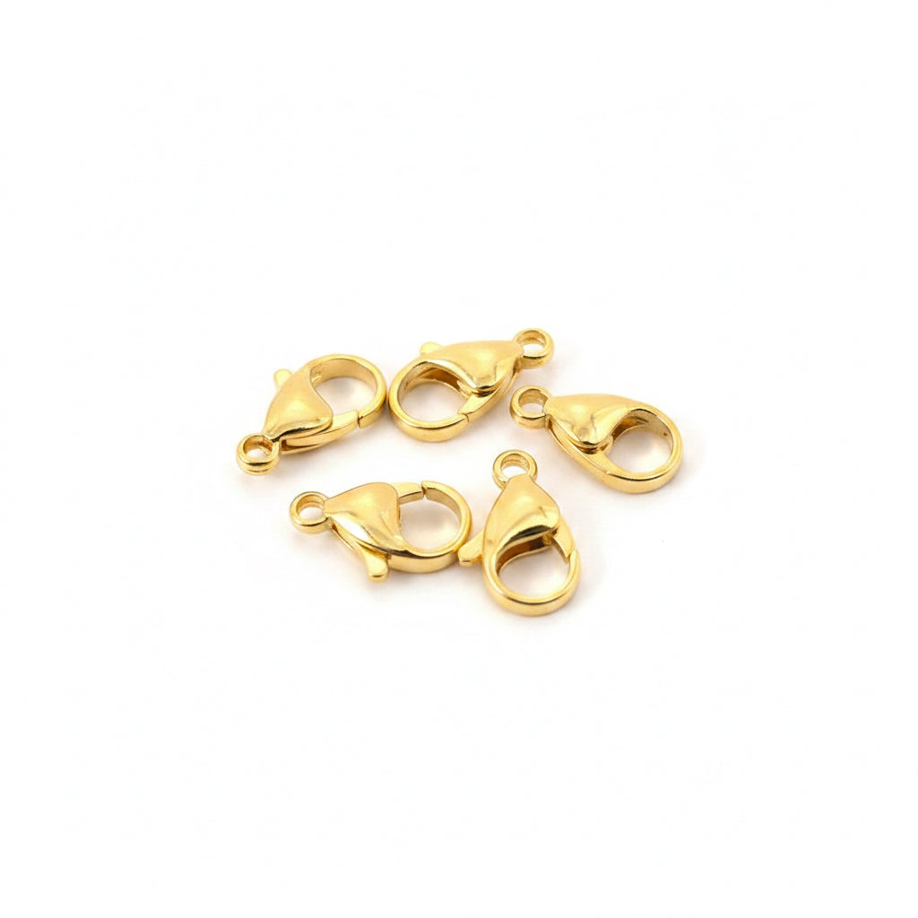 LOBSTER 15x9 mm SST GP 18KT 5 pc