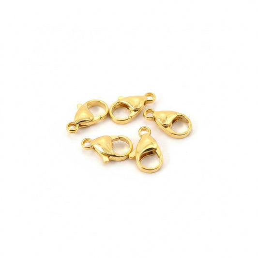 LOBSTER 15x9 mm SST GP 18KT 5 pc