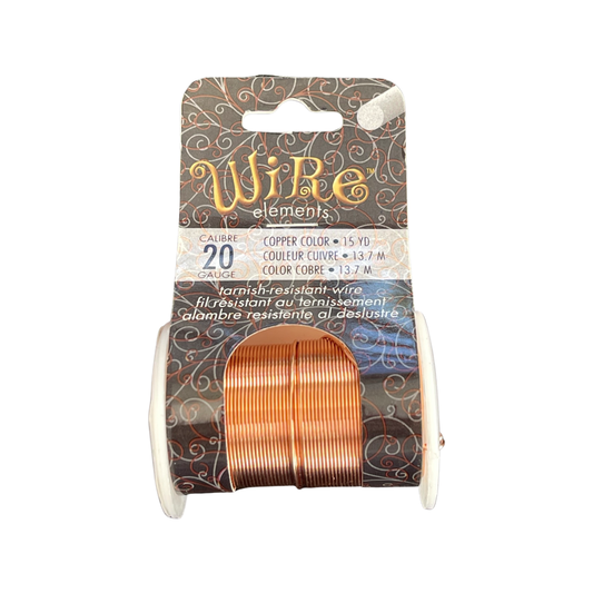 CRAFT WIRE 20 GA COPPER COLOR 15 YD/13.7M NON TARNISH