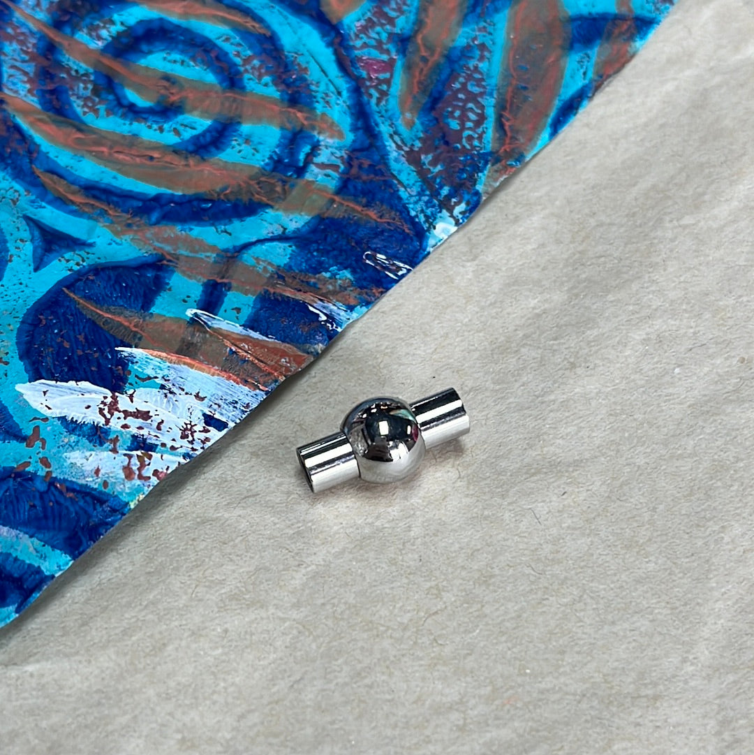 Magnetic Clasp SST Column RND 17x8.5MM