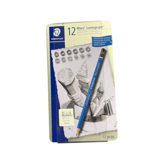 PENCIL SET STAEDTLER LUMOGRAPH 12PC H-6 B