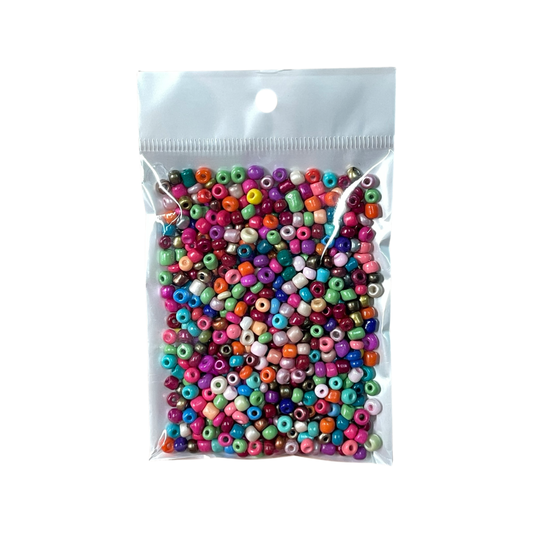 SEED BEAD MIX 45 GRM DARK OPAQUE MIX