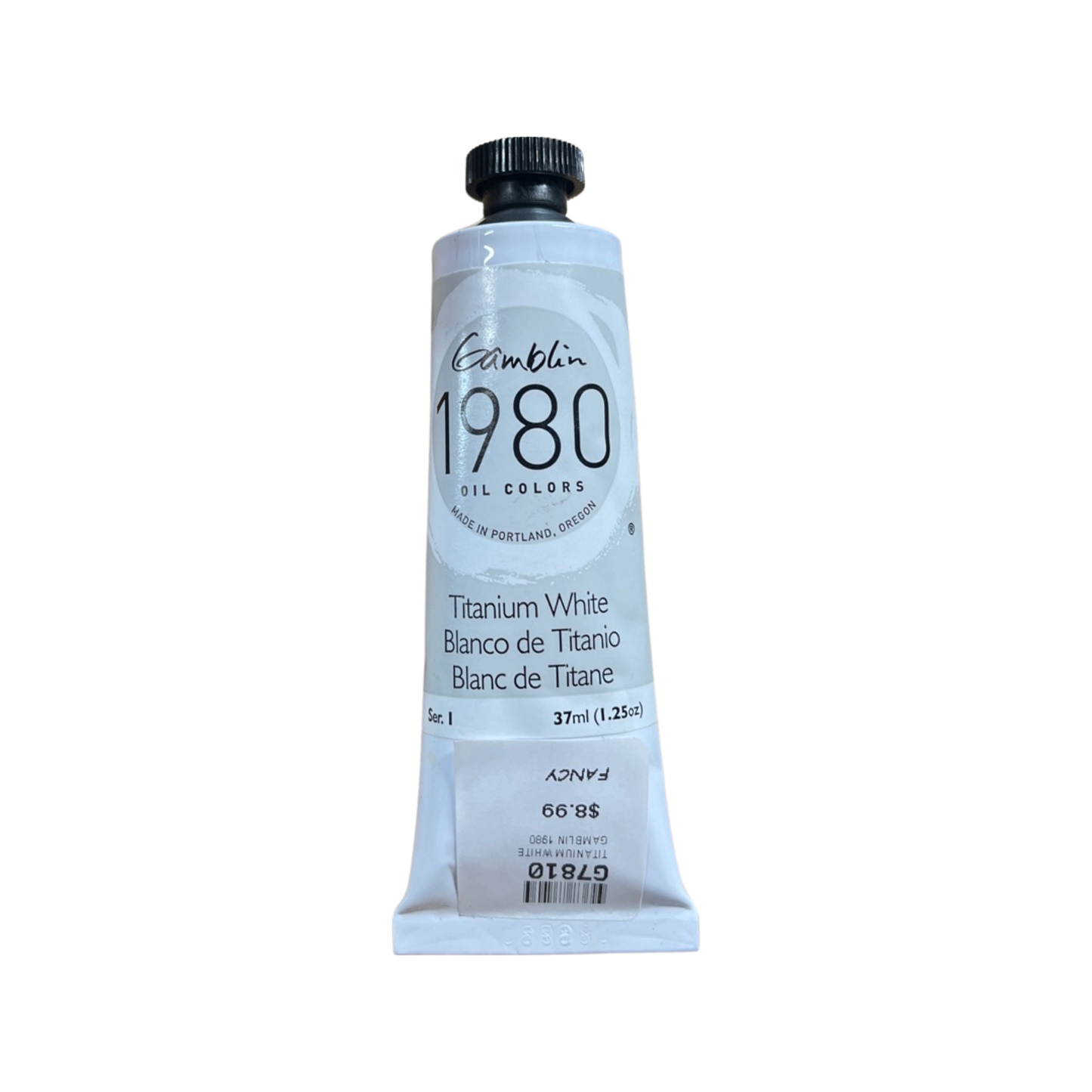 GAMBLIN 1980 TITANIUM WHITE OIL COLOR 37 ML