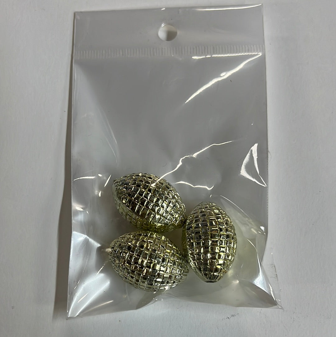 ACRYLIC OVAL 27MM 3PC