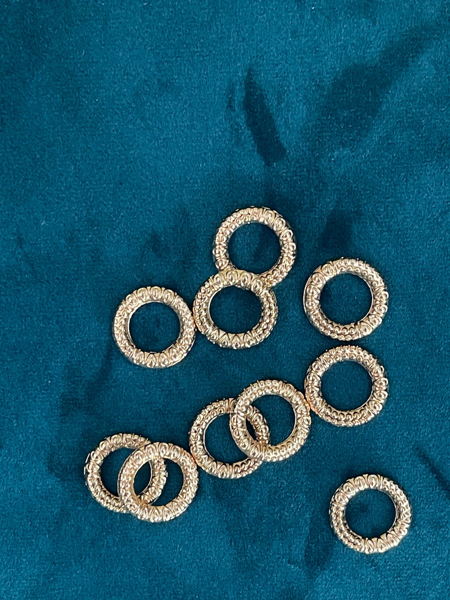 LINK RING CONNECTOR 17MM GP 18KT. 10 PC
