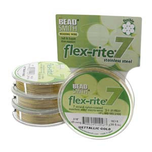 FLEXRITE 7 STRAND 018 GOLD 100 FT