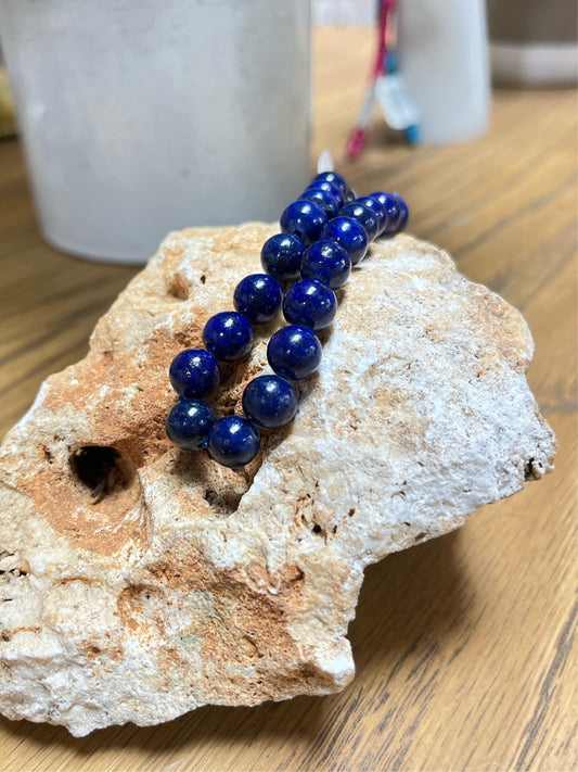 LAPIS LAZULI 8 mm Round Blue 1 strand