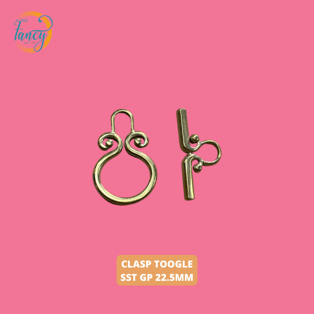 TOGGLE Clasp stainless steel GP 22.5 MM 1 set