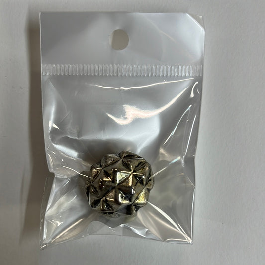 BEAD ASF 20MM TEXTURED ACRYLIC OVAL 1 PC